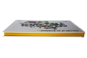 Gold fore-edge painting on a children's book