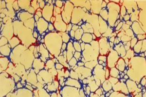 Abstract art inspiration for fore-edge painting