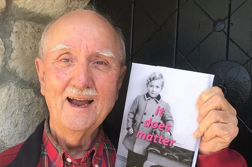 Alexander Walker with his book