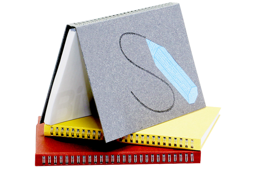 Hidden-wire-O Binding hardcover books The hidden wire-O binding allows full opening of the hardcover book.