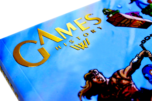 Children's hardcover book with gold stamping