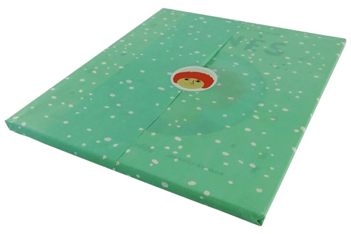 Custom children's book printing with a gift wrapping.